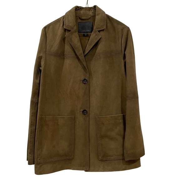 Zara Brown Suede Jacket - Picture 3 of 10